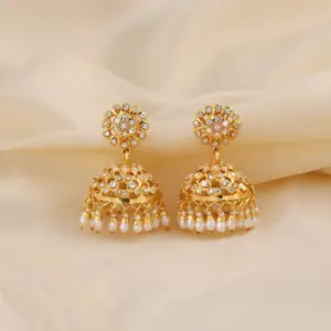 Kundan Small Jhumkis