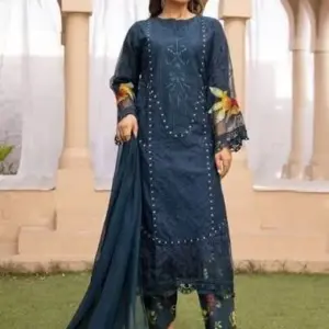 Modern suit with embroidery